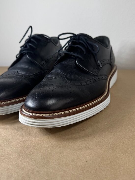 Johnston & Murphy Black Longwing Derby White Sole Men’s 8M main image 13